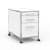 Rollcontainer - Design 80cm - Hängeregistratur (AHR) - Holz - Dekor Weiss