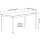Schreibtisch Konferenztisch VST1 - 60 x 60 cm 16mm Lichtgrau ABS Lichtgrau Ohne Kabeldurchlass