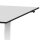 Elektrischer Schreibtisch VES1 - 120 x 80 cm 16mm Tischplatte Lichtgrau ABS Weiss Gestell Weiss Ohne Kabeldurchlass Ohne Kabelkanal
