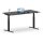 Elektrischer Schreibtisch VES1 - 150 x 80 cm 16mm Tischplatte Schwarz ABS Schwarz Gestell Schwarz Ohne Kabeldurchlass Ohne Kabelkanal