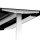 Elektrischer Schreibtisch VES1 - 150 x 90 cm 16mm Tischplatte Lichtgrau ABS Schwarz Gestell Weiss Ohne Kabeldurchlass Ohne Kabelkanal