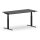 Elektrischer Schreibtisch VES1 - 160 x 90 cm 16mm Tischplatte Schwarz ABS Schwarz Gestell Schwarz Ohne Kabeldurchlass Ohne Kabelkanal