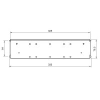 Trennwand für Container 60-80cm - Kunststoff - Schwarz