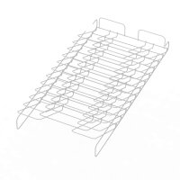 Schrägablage 12 Fächer (für Container 80cm) - Stahldraht - Aluminium Optik