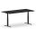 Elektrischer Schreibtisch VES1 - 180 x 80 cm 16mm Tischplatte Schwarz ABS Schwarz Gestell Schwarz Ohne Kabeldurchlass Ohne Kabelkanal