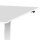 Elektrischer Schreibtisch VES1 - 200 x 75 cm 16mm Tischplatte Lichtgrau ABS Schwarz Gestell Weiss Ohne Kabeldurchlass Ohne Kabelkanal