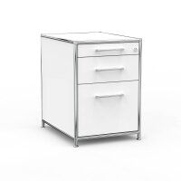 Standcontainer 05602 - 60cm - Hängeregistratur Holz Weiss Schloss 011
