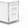 Standcontainer 05602 - 60cm - Hängeregistratur Holz Weiss Schloss 040