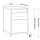 Standcontainer 05602 - 60cm - Hängeregistratur Holz Weiss Schloss 040