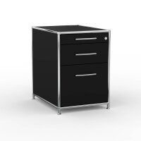 Standcontainer 05602 - 60cm - Hängeregistratur Holz Schwarz Schloss 025