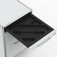Rollcontainer 05602 - 60cm - Hängeregistratur Holz Lichtgrau Schloss 056
