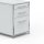 Standcontainer 05802 - 80cm - Hängeregistratur Holz Lichtgrau Schloss 066