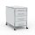 Rollcontainer 05801 - 80cm - 4 Schubladen Holz Lichtgrau Schloss 062