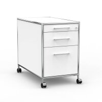 Rollcontainer 05802 - 80cm - Hängeregistratur Holz Weiss Schloss 001