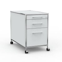 Rollcontainer 05802 - 80cm - Hängeregistratur Holz Lichtgrau Schloss 062