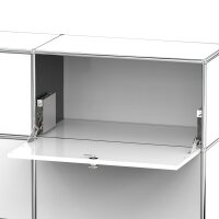 Sideboard 02001 - 2 x Klappe Metall Signalweiss RAL 9003