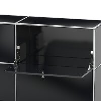 Sideboard 02001 - 2 x Klappe Metall Graphitschwarz RAL 9011