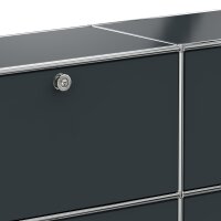 Sideboard 02002 - 4 x Klappe Metall Anthrazitgrau RAL 7016