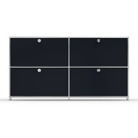 Sideboard 02002 - 4 x Klappe Metall Graphitschwarz RAL 9011