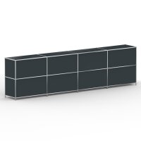 Sideboard 02004 - 8 x Klappe Metall Anthrazitgrau RAL 7016