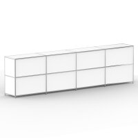 Sideboard 02004 - 8 x Klappe Metall Signalweiss RAL 9003