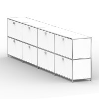 Sideboard 02004 - 8 x Klappe Metall Signalweiss RAL 9003