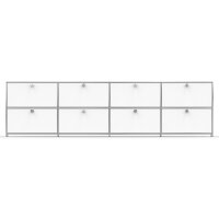 Sideboard 02004 - 8 x Klappe Metall Signalweiss RAL 9003