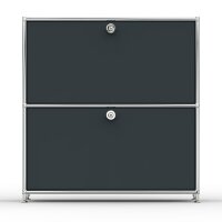 Sideboard 02101 - 2 x Schublade Metall Anthrazitgrau RAL 7016