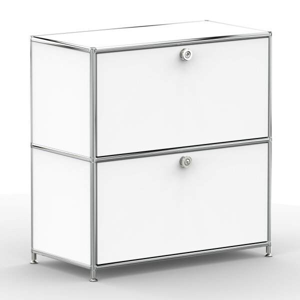 Sideboard 02101 - 2 x Schublade Metall Signalweiss RAL 9003