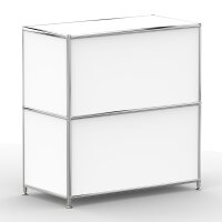 Sideboard 02101 - 2 x Schublade Metall Signalweiss RAL 9003