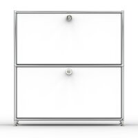 Sideboard 02101 - 2 x Schublade Metall Signalweiss RAL 9003