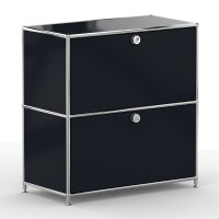 Sideboard 02101 - 2 x Schublade Metall Graphitschwarz RAL 9011