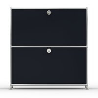 Sideboard 02101 - 2 x Schublade Metall Graphitschwarz RAL 9011