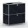 Sideboard 02101 - 2 x Schublade Metall Graphitschwarz RAL 9011