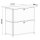 Sideboard 02101 - 2 x Schublade Metall Graphitschwarz RAL 9011