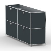 Sideboard 02102 - 4 x Schublade Metall Anthrazitgrau RAL 7016