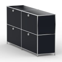 Sideboard 02102 - 4 x Schublade Metall Graphitschwarz RAL 9011