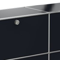 Sideboard 02102 - 4 x Schublade Metall Graphitschwarz RAL 9011