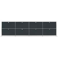 Sideboard 02104 - 8 x Schublade Metall Anthrazitgrau RAL 7016