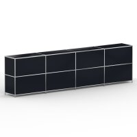 Sideboard 02104 - 8 x Schublade Metall Graphitschwarz RAL 9011