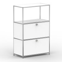 Highboard 03521 - 1 x offenes Fach 2 x Klappe - Metall