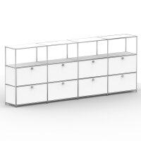 Highboard 03524 - 4 x offenes Fach 8 x Klappe - Metall