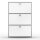 Highboard 03001 - 3 x Klappe Metall Signalweiss RAL 9003