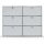 Highboard 03002 - 6 x Klappe Metall Lichtgrau RAL 7035