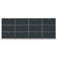 Highboard 03004 - 12 x Klappe Metall Anthrazitgrau RAL 7016