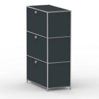 Highboard 03101 - 3 x Schublade Metall Anthrazitgrau RAL 7016