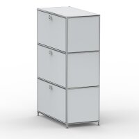 Highboard 03101 - 3 x Schublade Metall Lichtgrau RAL 7035