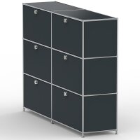 Highboard 03102 - 6 x Schublade Metall Anthrazitgrau RAL 7016