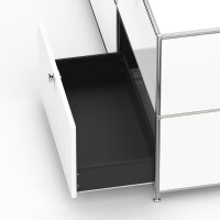 Highboard 03102 - 6 x Schublade Metall Signalweiss RAL 9003