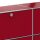 Highboard 03104 - 12 x Schublade Metall Rubinrot RAL 3003